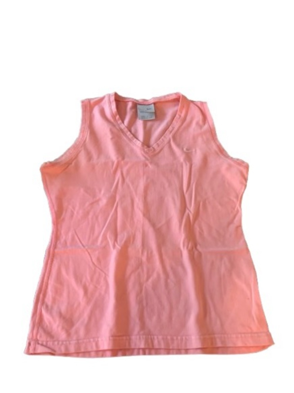 Nike Women’s Medium Pink Sleeveless V-Neck Athletic Tank Top Dri-FIT